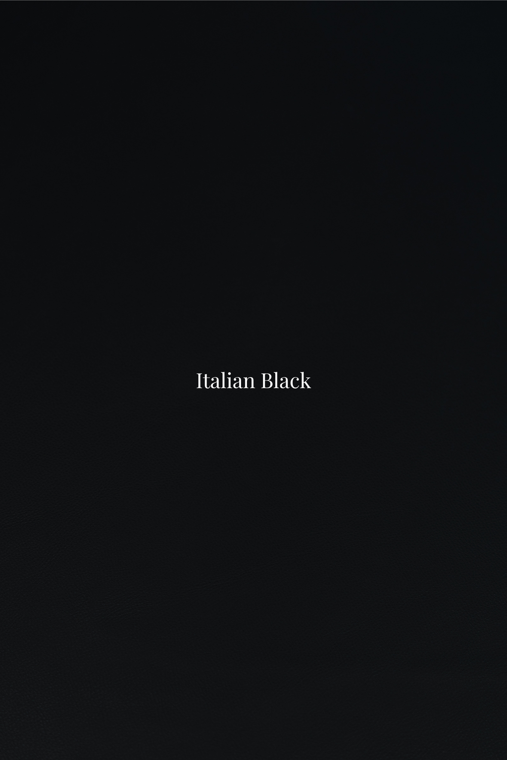 Text 'Italian Black' on a black background